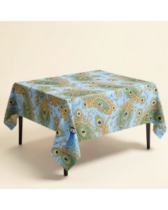 Ambesonne Peacock Tablecloth (synthetic illustration; no displayed measurements)