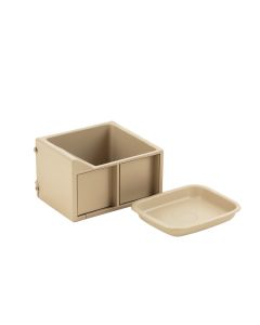 Slate Bluff Empty Coffee-Station Organizer - Beige