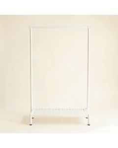 Cedar Brook Empty Garment Rack - White (synthetic illustration; no displayed measurements)