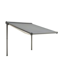 118.1 '' W Manual Retraction Side Awning In Gray