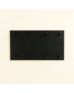 Juniper Edge Empty Wall-Mounted Tool Organizer Panel - Black (synthetic illustration; no displayed measurements)