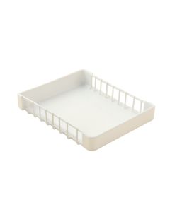 Maple Field Empty Under-Desk Cable Tray - White (synthetic illustration; no displayed measurements)