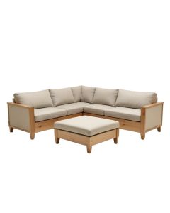 Artzt 158 '' Wide Right Hand Facing Modular Corner Sectional With Ottoman (synthetic illustration; no displayed measurements)