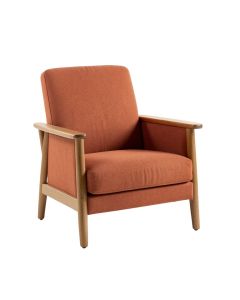 Briar Branch Upholstered Armchair - Terracotta (synthetic illustration; no displayed measurements)