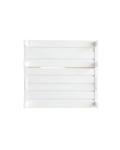 Meadow Dale Empty Wall-Mounted Tool Organizer Panel - White
