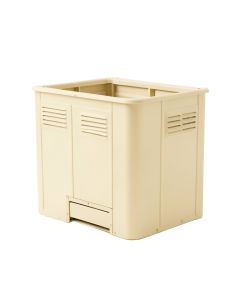 Field Bridge Closed Garden Compost Bin - Cream (synthetic illustration; no displayed measurements)