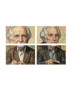 By Pablo Picasso - 4 Piece Picture Frame Drawing Print Set On Paper