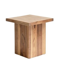 Teres Solid Wood Block End Table