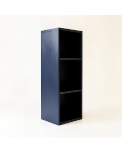Meadow Arc Narrow Cubby Tower (synthetic illustration; no displayed measurements)