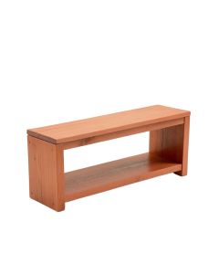 Linden Bridge Narrow Outdoor Storage Bench - Terracotta (synthetic illustration; no displayed measurements)