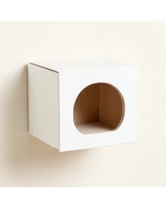 Brook Edge Wall-Mounted Cat Perch - White (synthetic illustration; no displayed measurements)