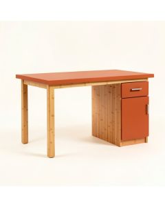 Field Bluff Empty Workshop Workbench - Terracotta (synthetic illustration; no displayed measurements)