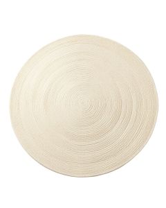 Sage Arc Round Area Rug - Cream