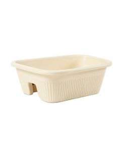 Dune Bluff Empty Railing Planter With Integral Brackets - Ivory