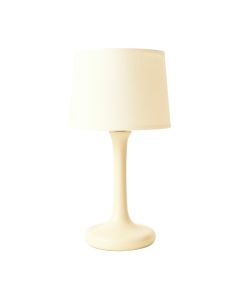 Bay Dale Table Lamp With A Plain Fabric Shade - Cream