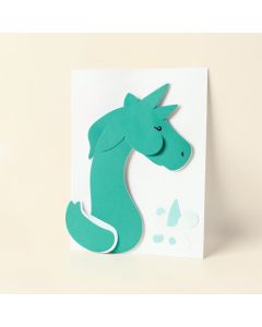 Little Arrow Design Co Unicorn Pool Float Paper Print (synthetic illustration; no displayed measurements)