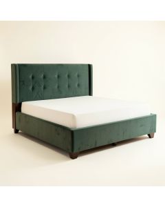 Elberta Upholstered Sleigh Bed (synthetic illustration; no displayed measurements)