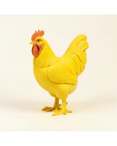 Poteau Proud Chicken Rooster Figurine (synthetic illustration; no displayed measurements)