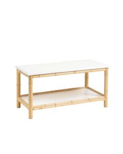 Oak Edge Indoor Bench - White (synthetic illustration; no displayed measurements)