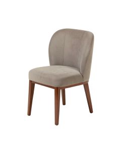 Malik Dual Tone Curved Saddle Upholstered Dining Chair