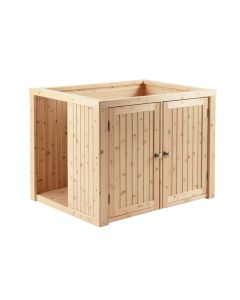 Flint Bend Empty Furniture-Style Litter Enclosure - Beige