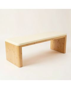 Briar Dale Indoor Bench - Cream (synthetic illustration; no displayed measurements)