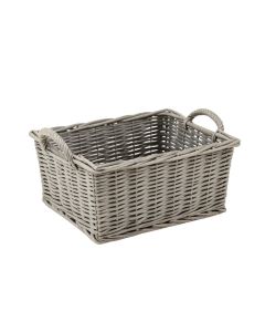 Olive Branch Empty Storage Basket - Gray