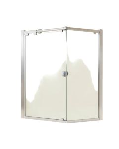 Ferrara 68 '' W X 73.5 '' H Single Sliding Frameless Shower Door With Rollerdisk™ Technology