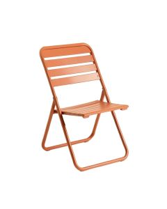 Bay Dale Folding Outdoor Chair - Terracotta (synthetic illustration; no displayed measurements)