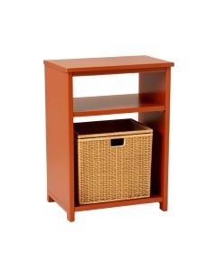 Willow Brook Freestanding Pull-Out Hamper Cabinet - Terracotta (synthetic illustration; no displayed measurements)