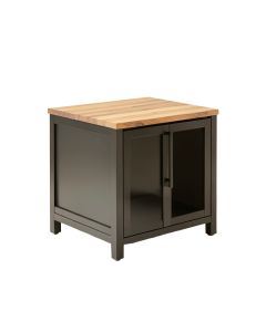 Sereno Kitchen Island With Butcher Block Top