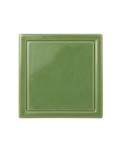 Slate Arc Uninstalled Square Decorative Tile - Green