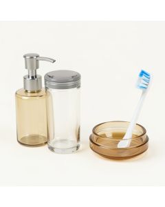 Champagne 4 Piece Bathroom Accessory Set (synthetic illustration; no displayed measurements)