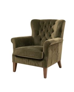 Ivo 30 '' Wide Tufted Wingback Chair (synthetic illustration; no displayed measurements)
