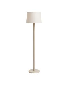 Sage Dale Floor Lamp With A Plain Fabric Shade - Beige