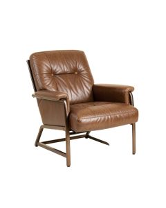 Woodham 30 '' Wide Tufted Top Grain Leather Lounge Chair (synthetic illustration; no displayed measurements)