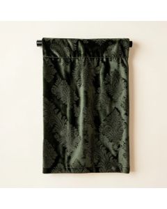 Tudor Applique Damask Sheer Rod Pocket Single Curtain Panel (synthetic illustration; no displayed measurements)