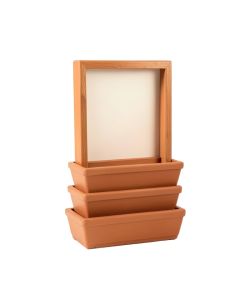 Glen Bluff Empty Vertical Garden Frame - Terracotta