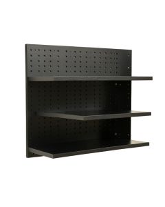 Holly Bend Empty Wall-Mounted Tool Organizer Panel - Black (synthetic illustration; no displayed measurements)