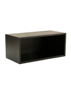 Pine Edge Shoe Storage Bench - Black (synthetic illustration; no displayed measurements)