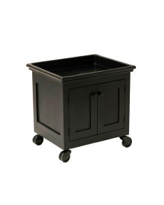 Lake Crest Empty Rolling Workshop Cart - Black (synthetic illustration; no displayed measurements)