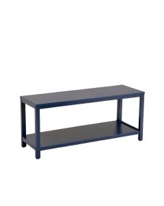 River Bluff Narrow Outdoor Storage Bench - Navy