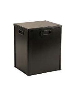 Elm Bridge Closed Outdoor Storage Box - Black (synthetic illustration; no displayed measurements)