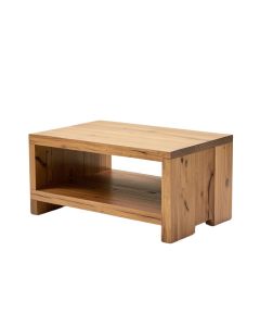Kennington Solid Wood Coffee Table With Storage (synthetic illustration; no displayed measurements)