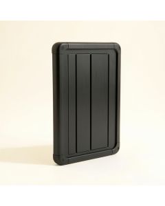 Bay Bluff Narrow Outdoor Storage Bench - Black (synthetic illustration; no displayed measurements)