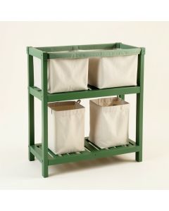 Shore Dale Laundry Sorting Station With Plain Removable Bags - Green (synthetic illustration; no displayed measurements)