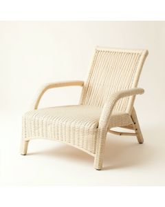 Cove Dell Outdoor Lounge Chair - Ivory (synthetic illustration; no displayed measurements)