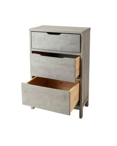 Hill Crest Freestanding Pull-Out Hamper Cabinet - Gray
