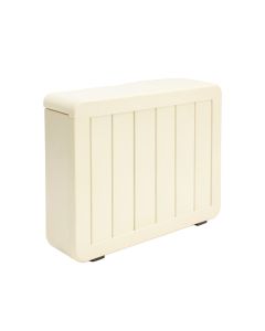Ash Bluff Narrow Outdoor Storage Bench - Cream