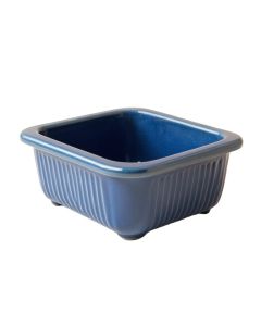 Summit Brook Empty Railing Planter With Integral Brackets - Blue (synthetic illustration; no displayed measurements)